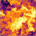Isotropic turbulence of variable-density incompressible flows