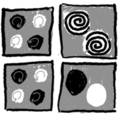 Influence of the vorticity-scalar correlation on mixing
