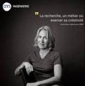 Portrait d'Anne Cadiou dans l'exposition « Ingénieuses, les ambassadrices de l'ingénierie » - CNRS Ingénierie 